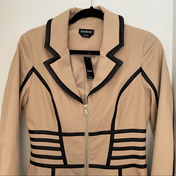 Bebe trench coat SZ:S - Picture 2 of 7